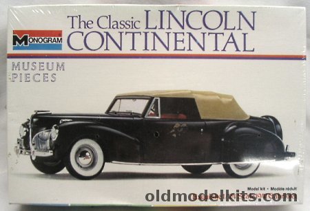 Monogram 1/24 1941 Lincoln Continental Convertible, 8206-0350 plastic model kit